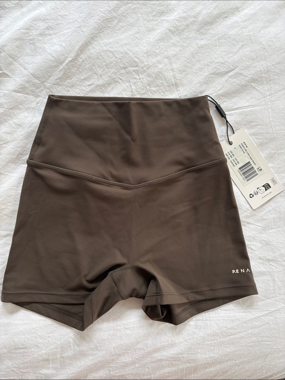 PE Nation High-Waist Women’s Dark Olive Shorts size small NWT